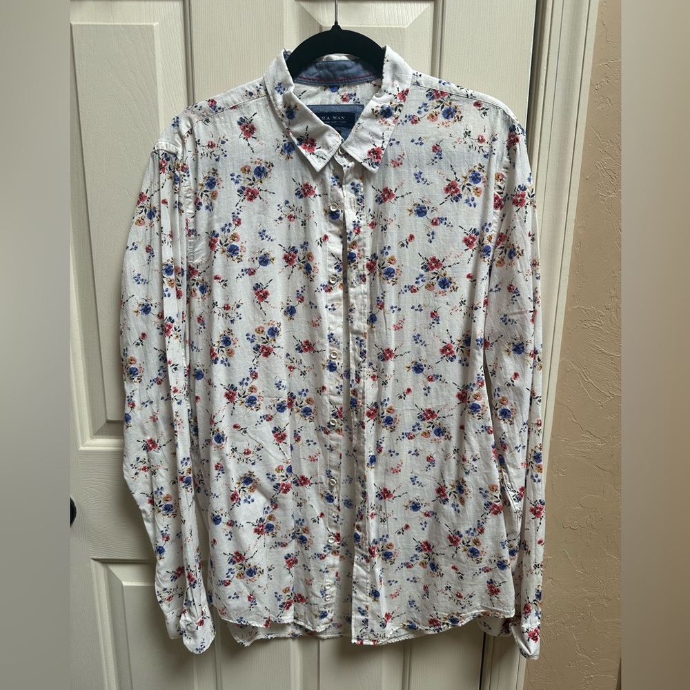 Zara man floral button down